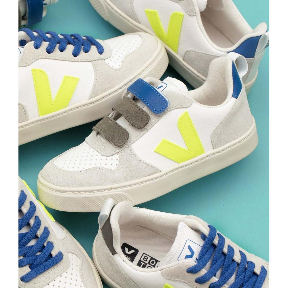 Veja V-10 X BONTON Tenisky Detske White/Blue | SK 843WNB